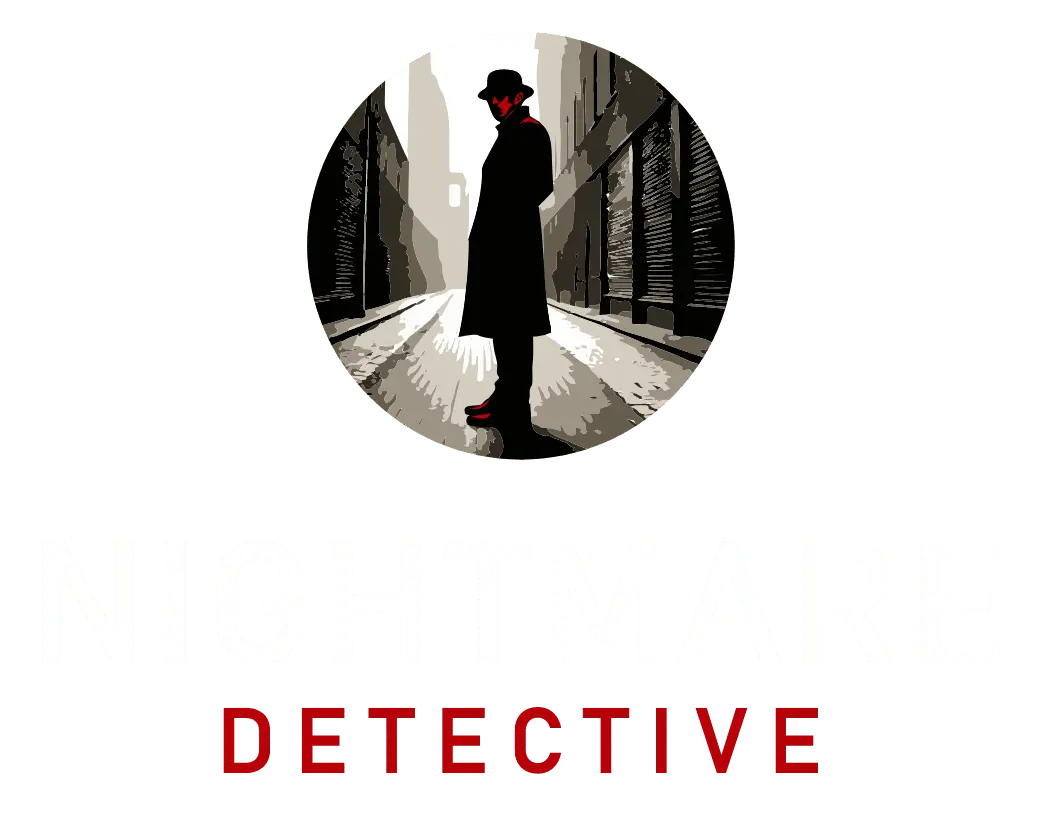 The logo for nightmare detective.