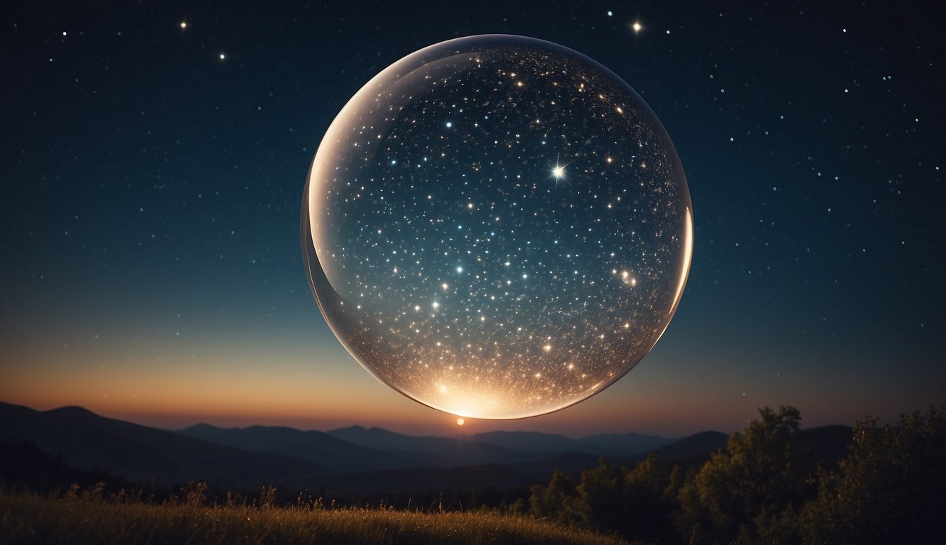 A dream bubble with "Frequently Asked Questions about Ferro Maljinn" floating in a starry night sky