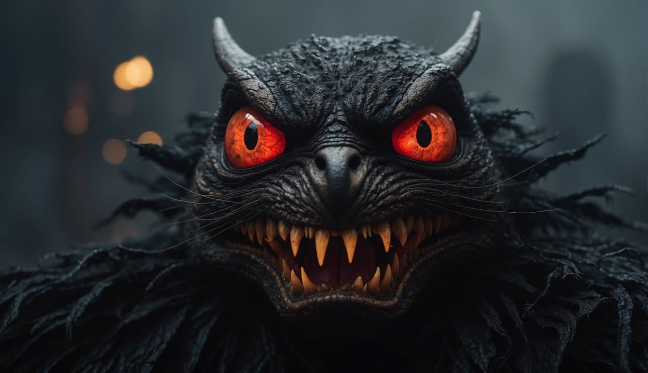 Anomander Rake's nightmare: swirling black mist, glowing red eyes, and a sense of suffocating dread